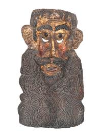 Five Mexican Copper Festival Masks