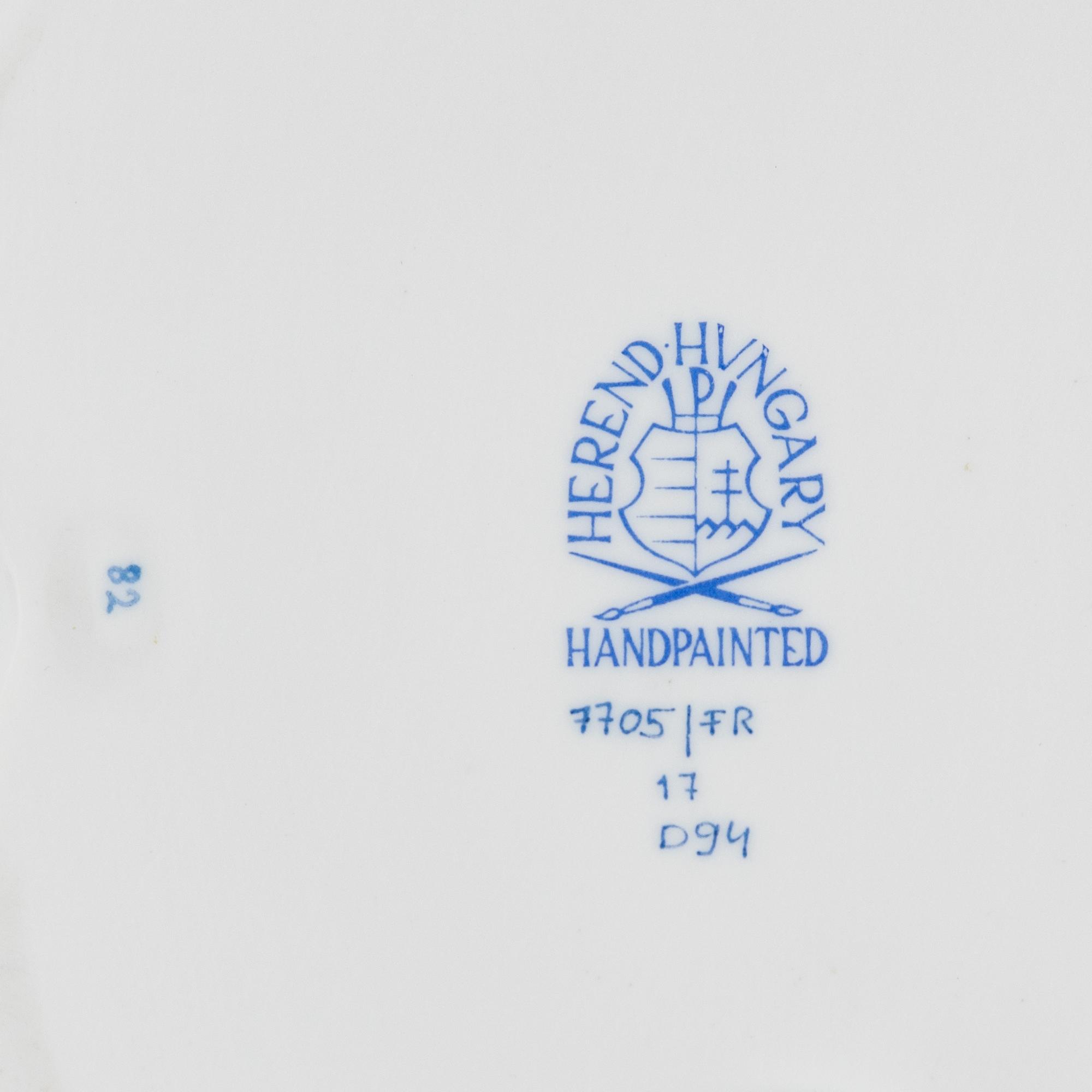 A Herend Market Garden Porcelain Dinner Service