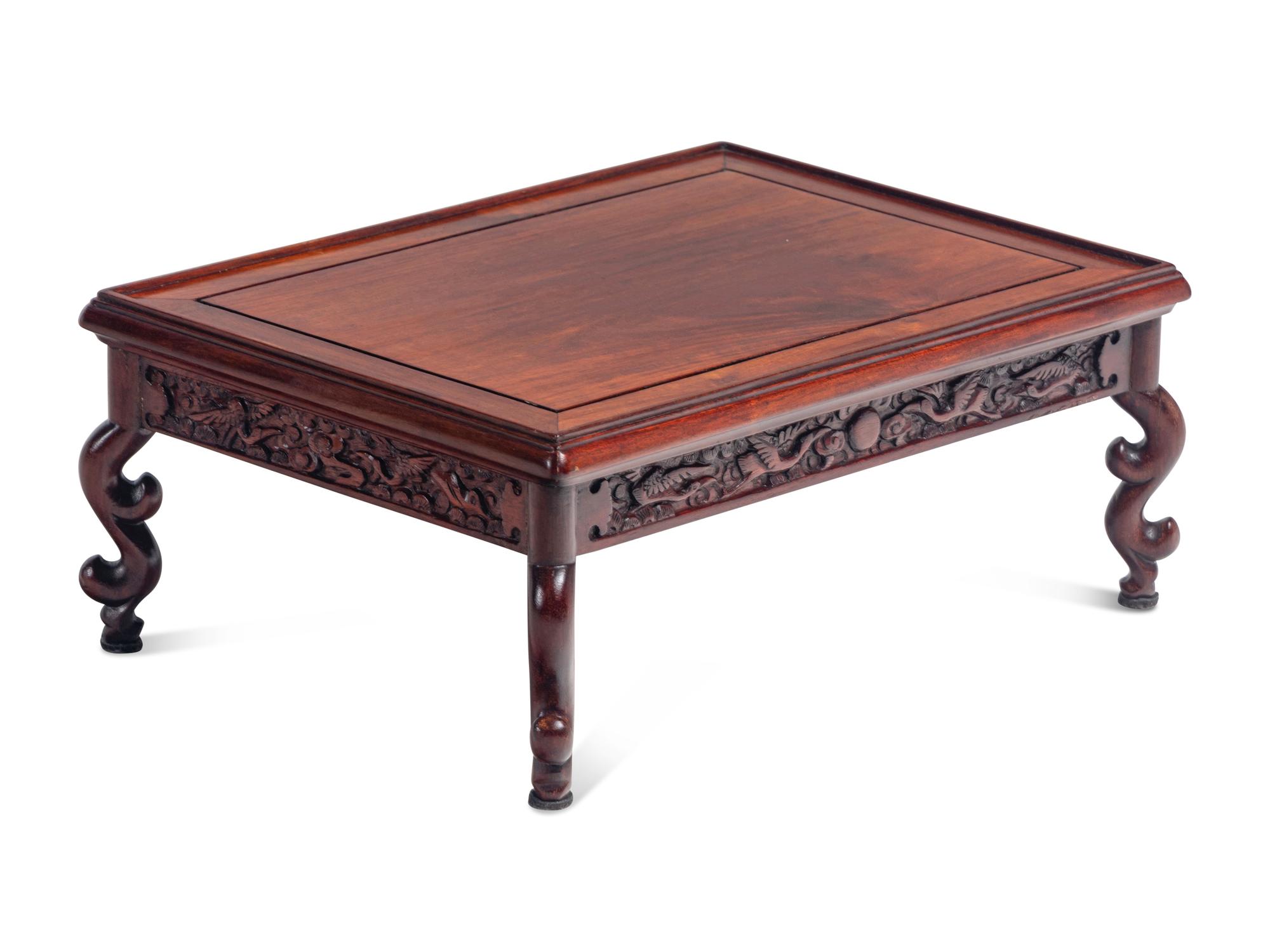 A Chinese Carved Zitan Day Bed, Luohanchuang