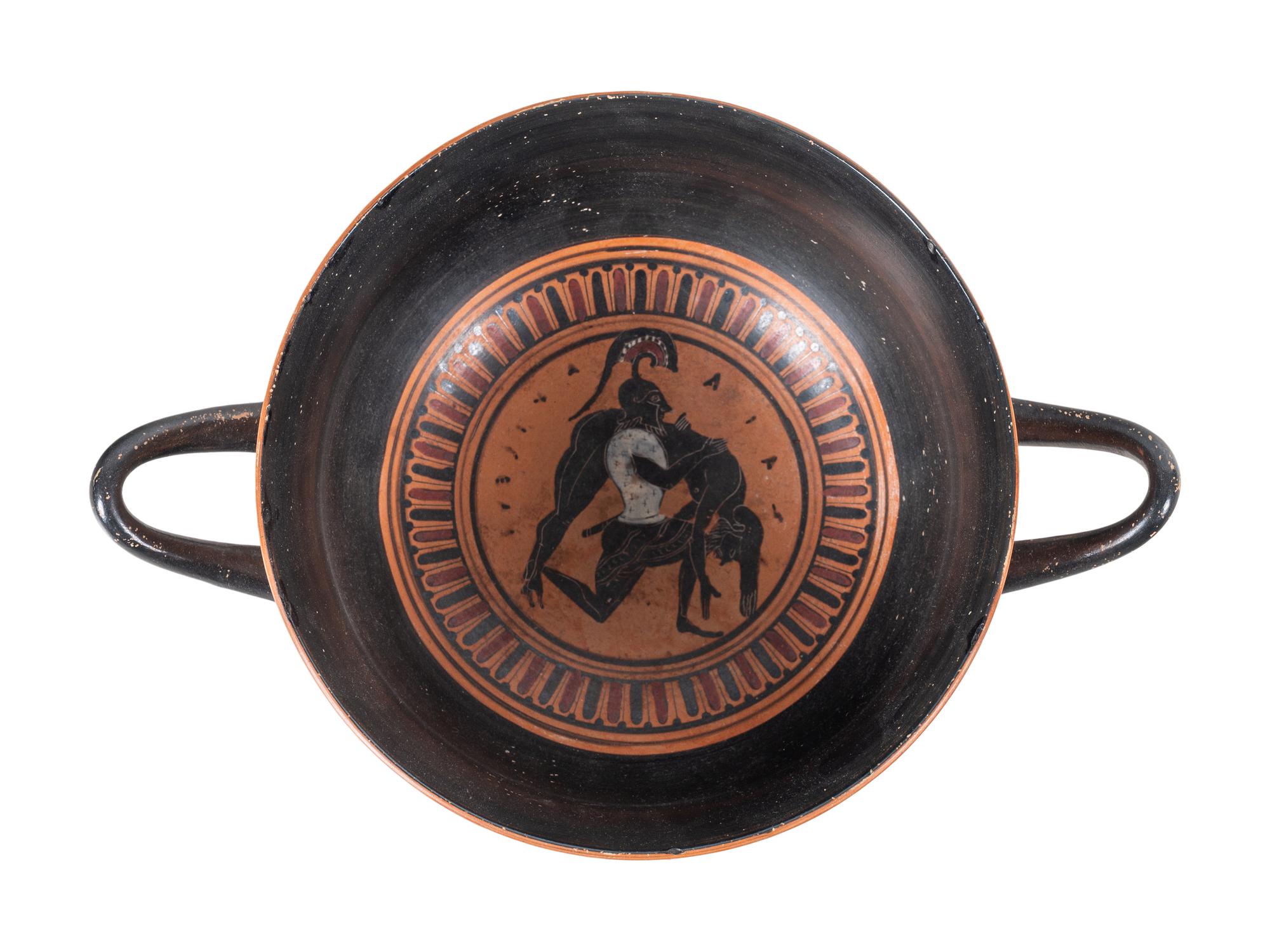 A Greek Style Black-Figured Kantharos