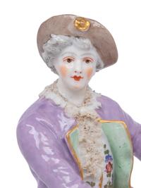 A Pair of Meissen Porcelain Figures and a German Porcelain Figure