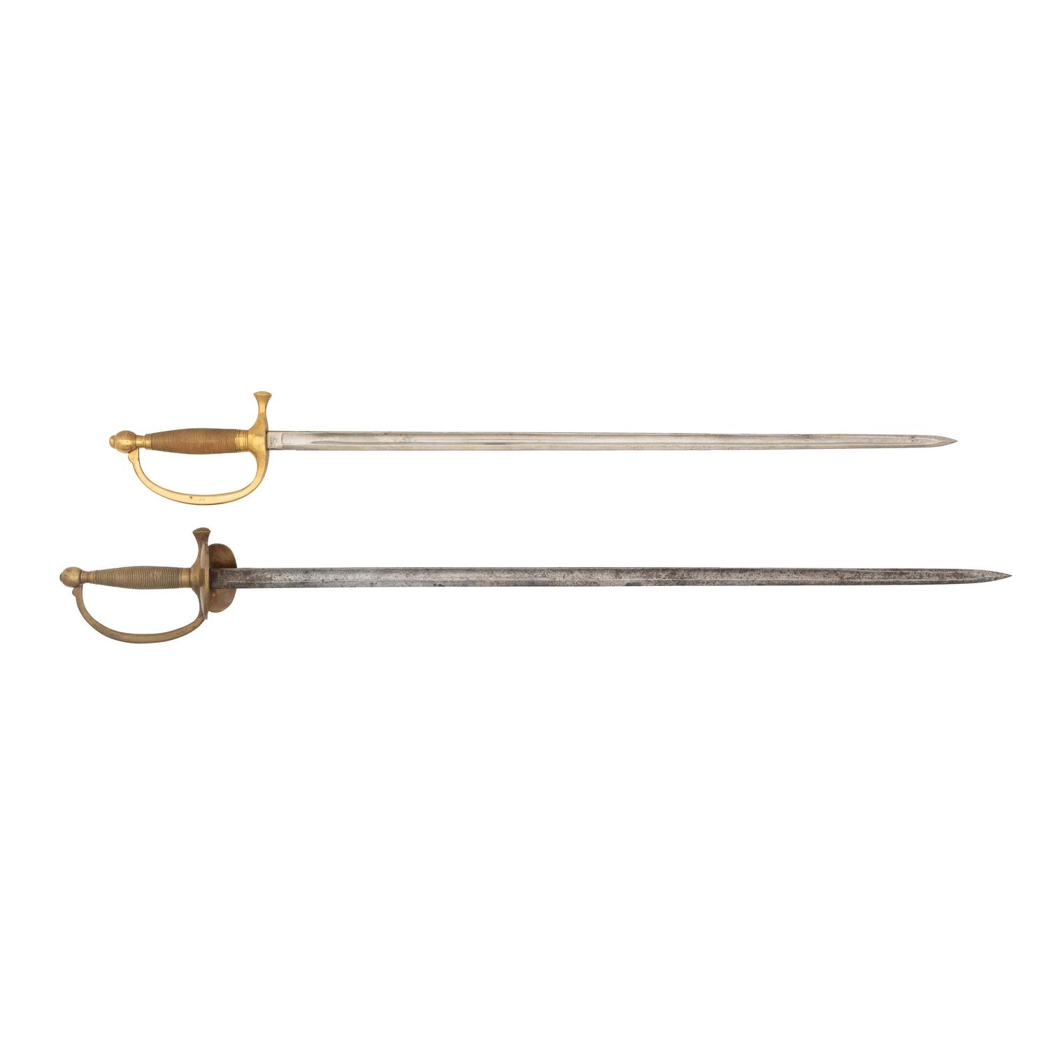 Lot of Two: A U.S. Model 1840 NCO Sword and U.S. Model 1840 Musicians Sword