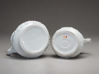 Two Millington, Astbury and Poulson White Glazed Molded Porcelain 'Colonel Elmer Ellsworth' Commemorative Pitchers