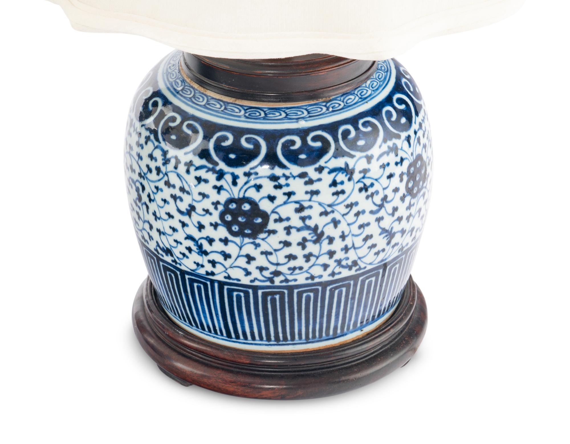 A Pair of Chinese Blue and White Porcelain Jars