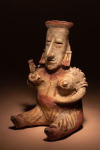 A Jalisco Seated Female Figure and Infant