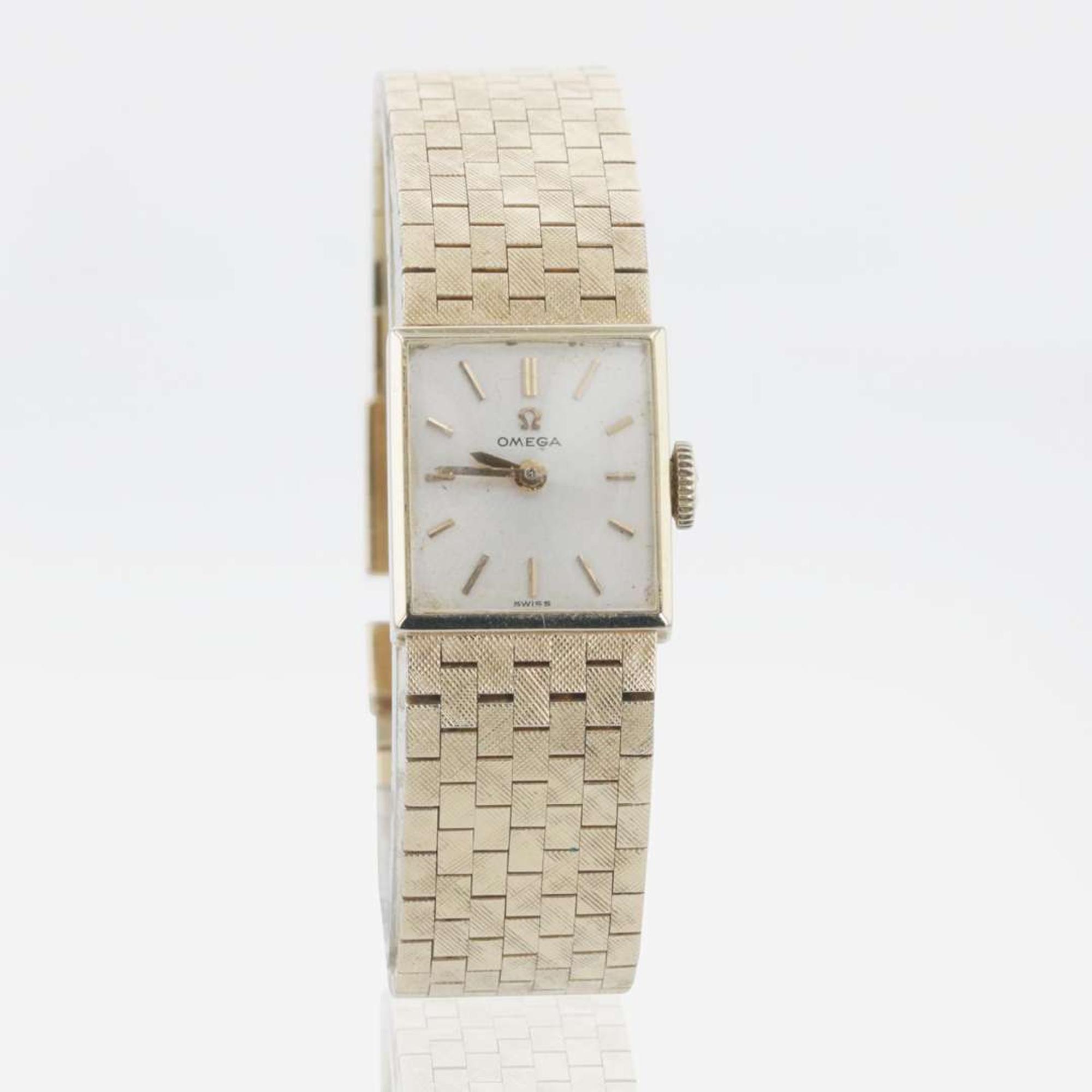 14K Omega Gold Watch Swiss