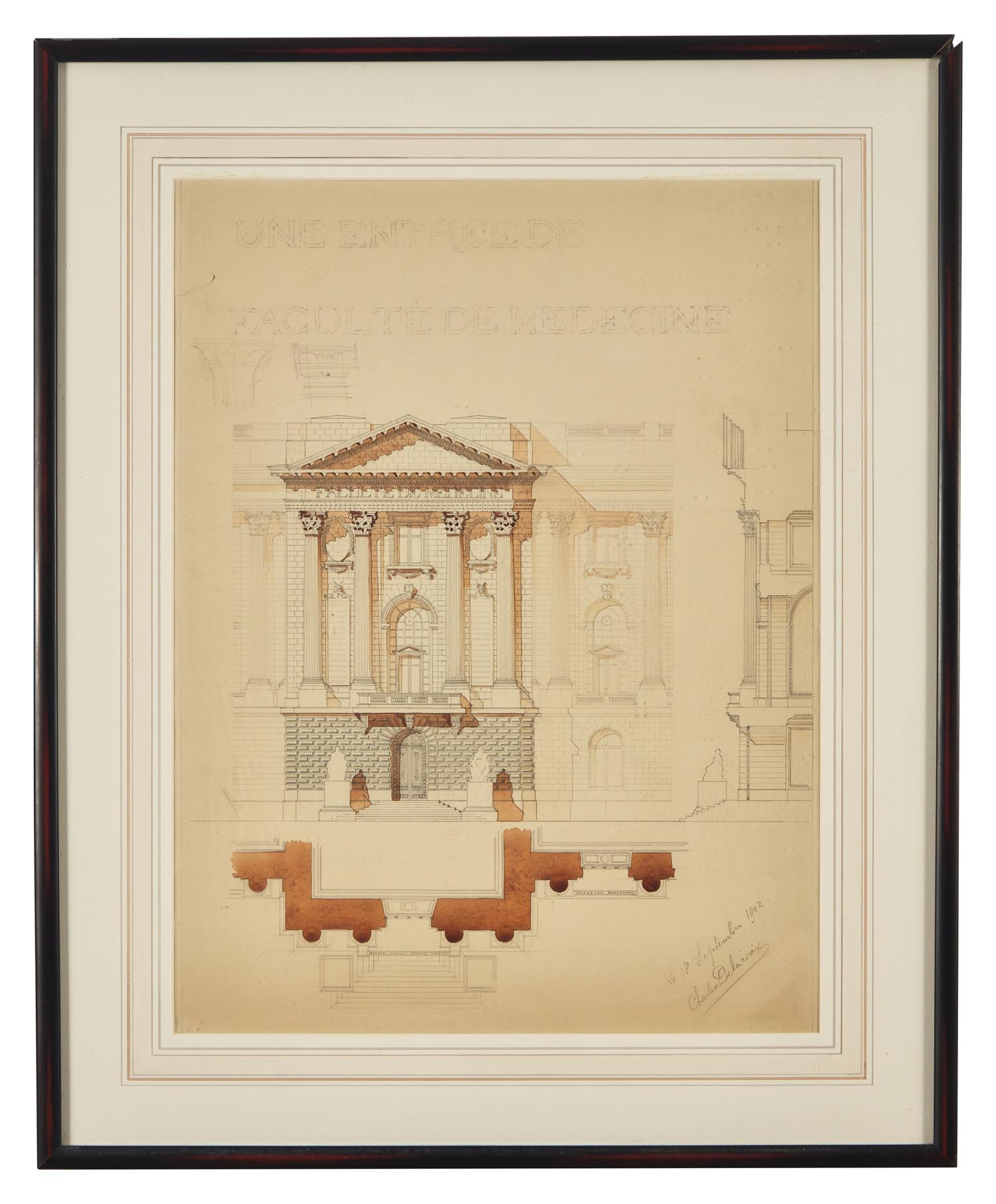 Entrée de la Faculté de Médecine, Université de Paris