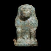 An Egyptian Amazonite Baboon