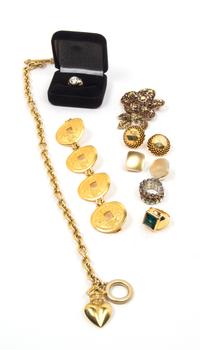 An Assortment of Goldtone Jewelry,