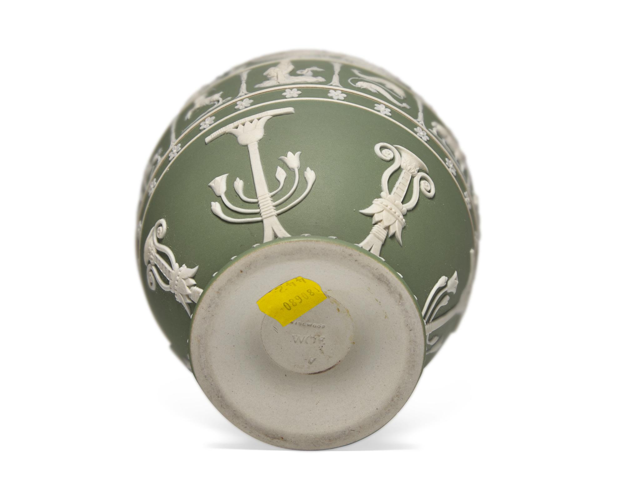 A Wedgwood Jasperware Canopic Jar