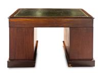 A Victorian Mahogany Pedestal Desk