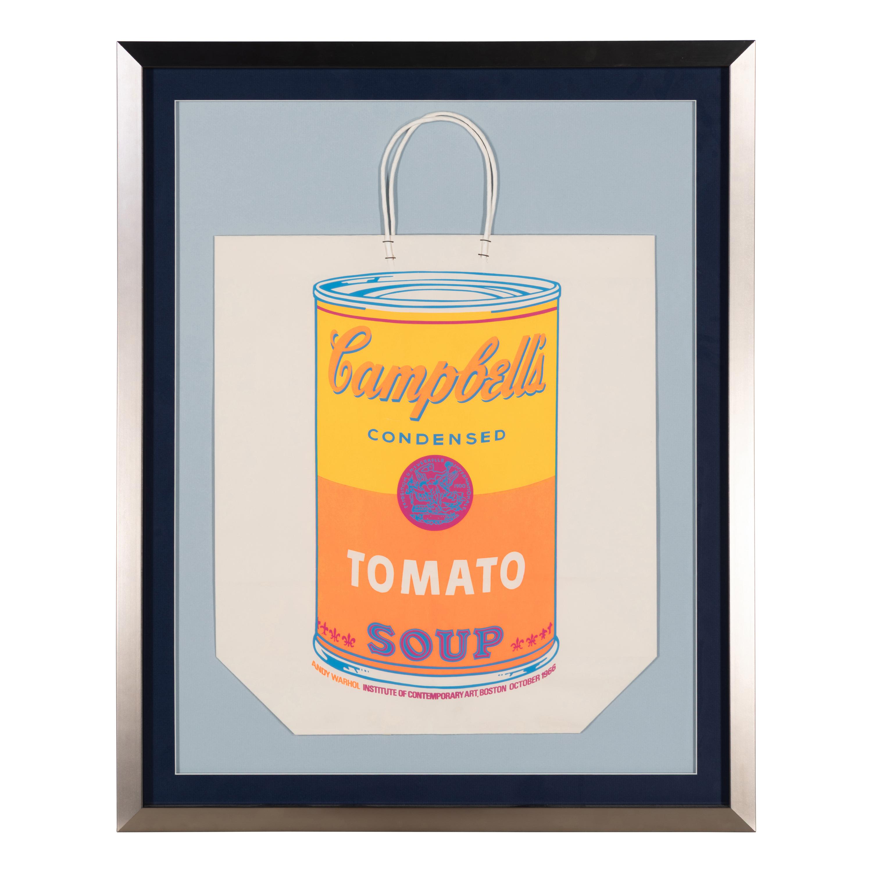Andy Warhol (American, 1928-1987) — Campbell's Soup Can On Shopping Bag (Tomato) , 1966