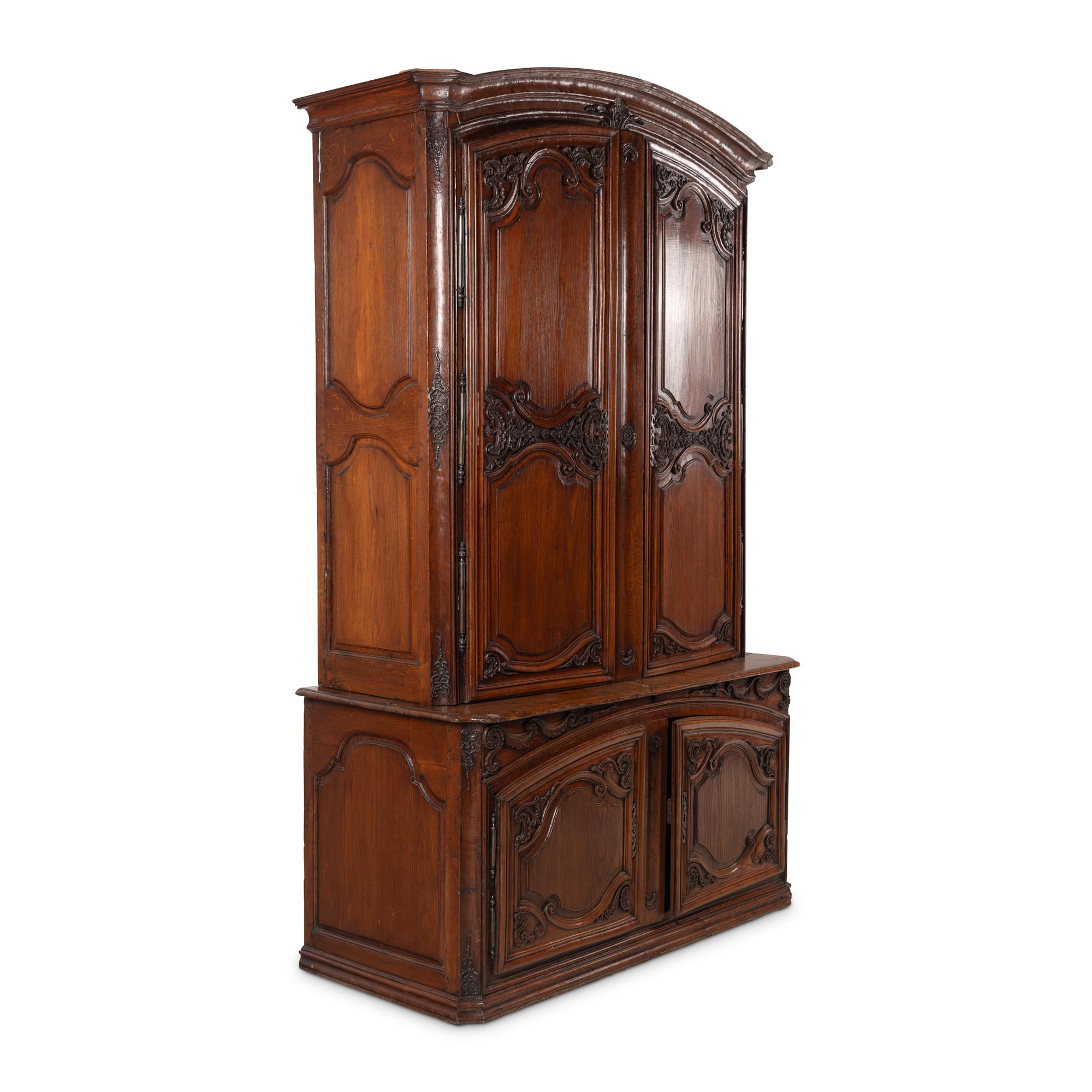 A Louis XV Cabinet à Deux Corps