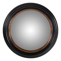 A Regency Style Ebonized and Parcel-Gilt Mirror