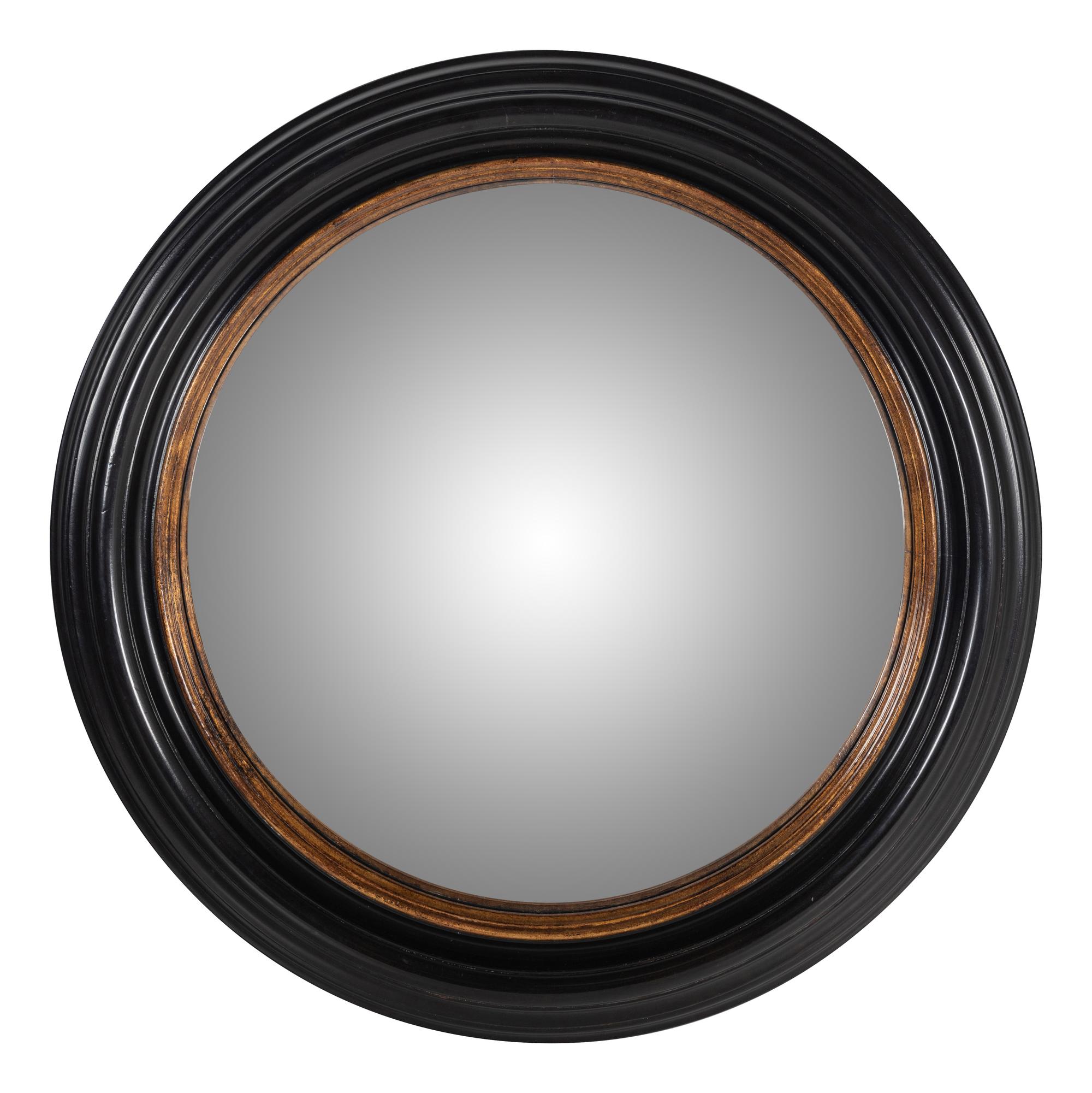 A Regency Style Ebonized and Parcel-Gilt Mirror