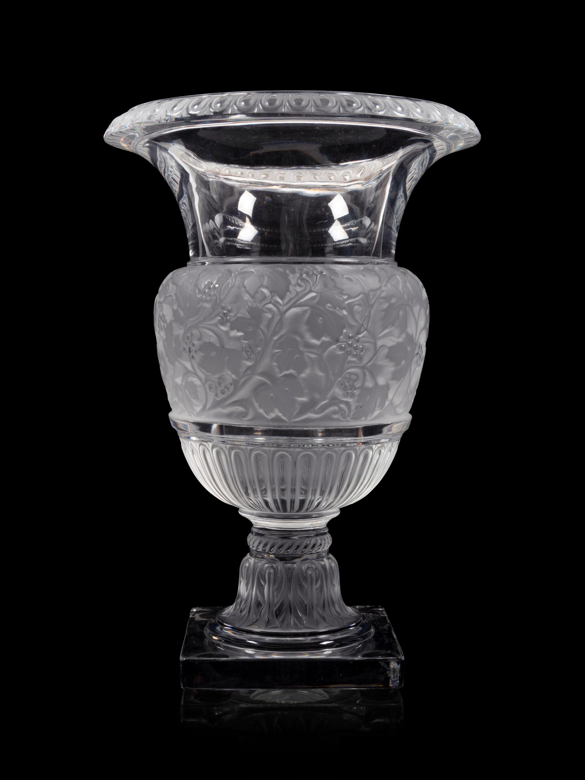 A Lalique Versailles Vase