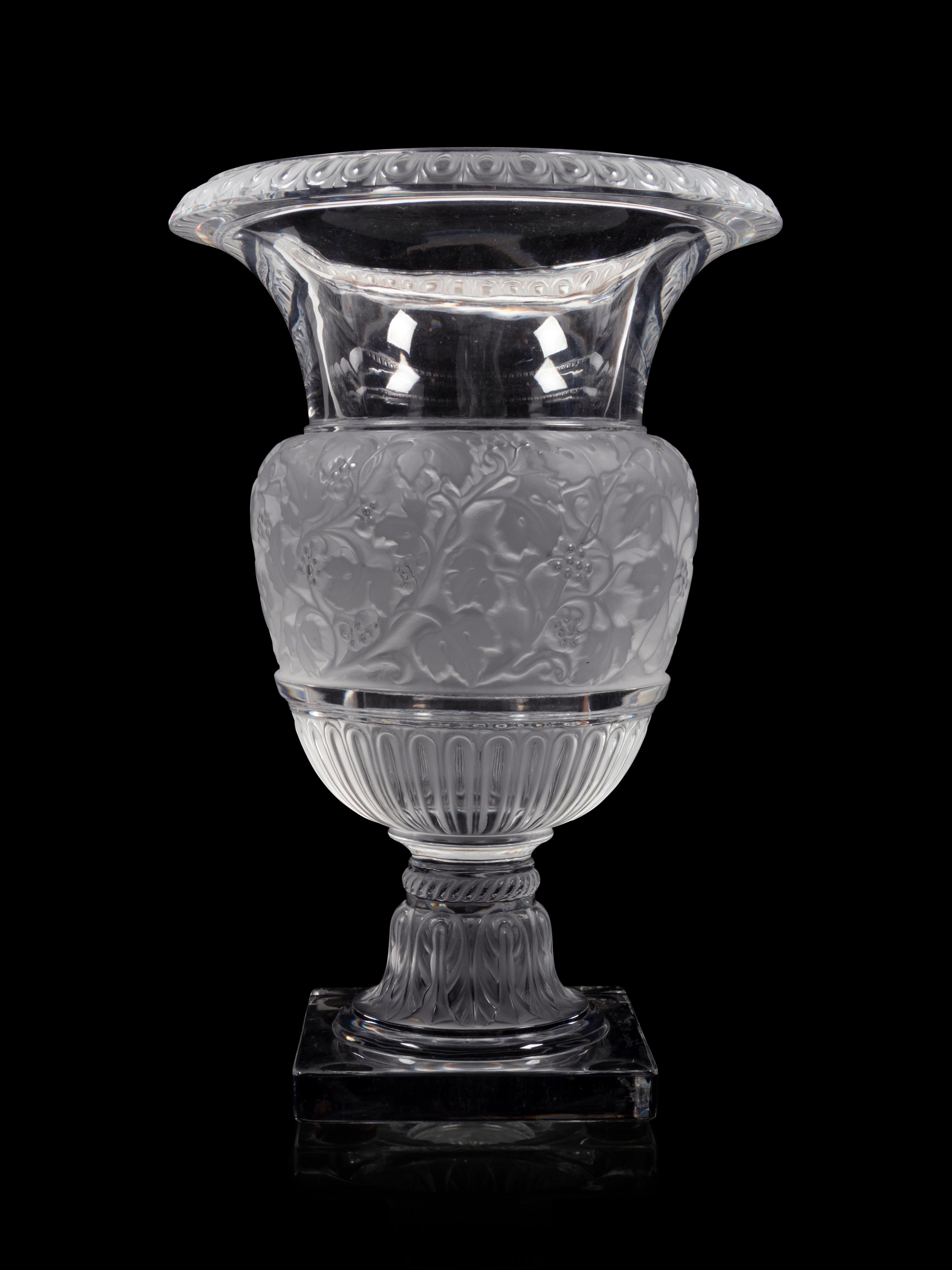 A Lalique Versailles Vase
