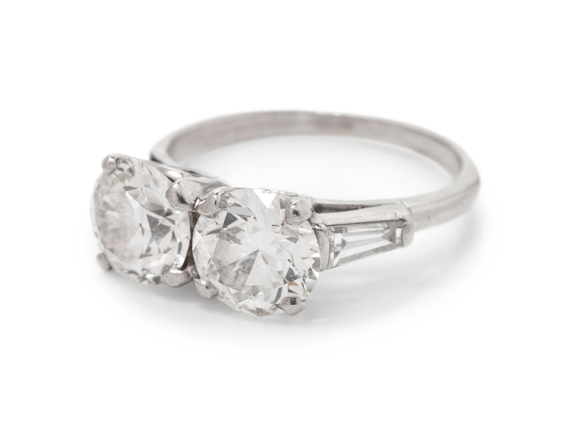 A Platinum and Diamond Ring,