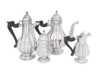 A Buccellati Silver Four-Piece Tea and Coffee Service