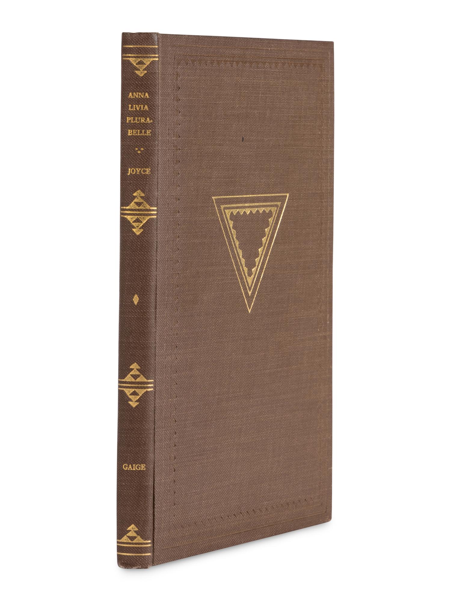 JOYCE, James (1882-1941). Anna Livia Plurabelle. New York: Crosby Gaige, 1928.