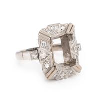 Platinum and Diamond Ring Mount