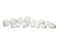 A Mixed Collection of Chinese Export Famille Rose and Rose Mandarin Porcelain Articles