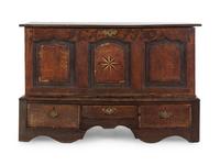 A George II Oak and Marquetry Blanket Chest