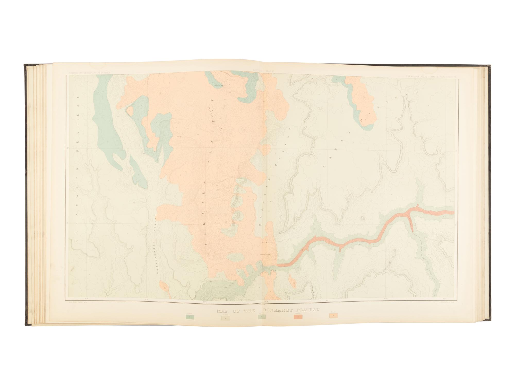 [Americana] Dutton, Clarence Edward. Tertiary History of the Grand Cañon District