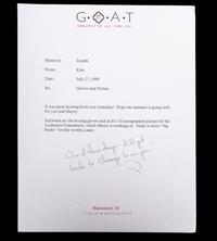 A Muhammad Ali Signed Autographed Everlast Boxing Glove (Right) Sourced Directly from Ali's G.O.A.T. Agency (BAS Beckett Authentication Services Certified),