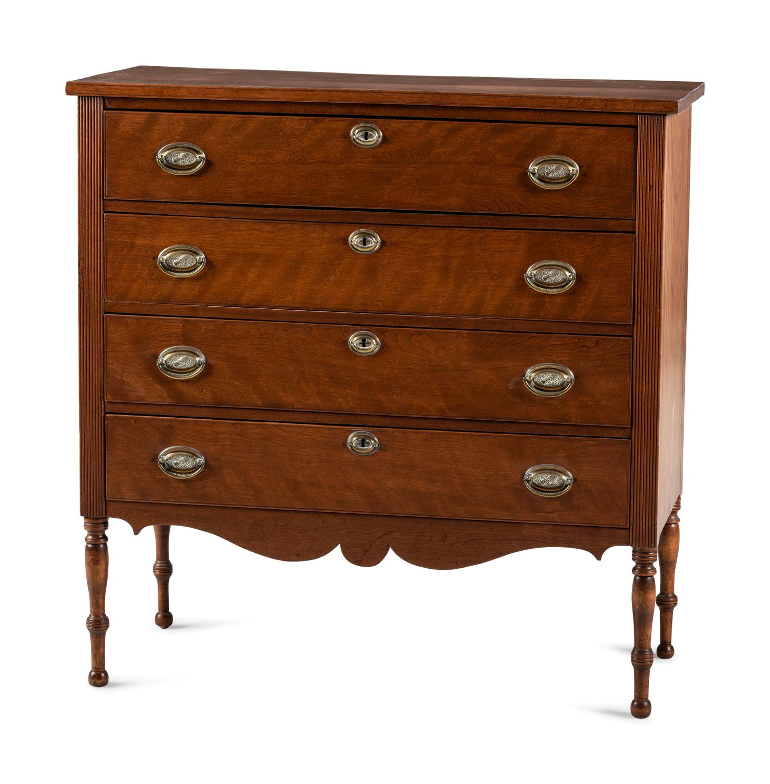 Two Late Federal Chests of Drawers