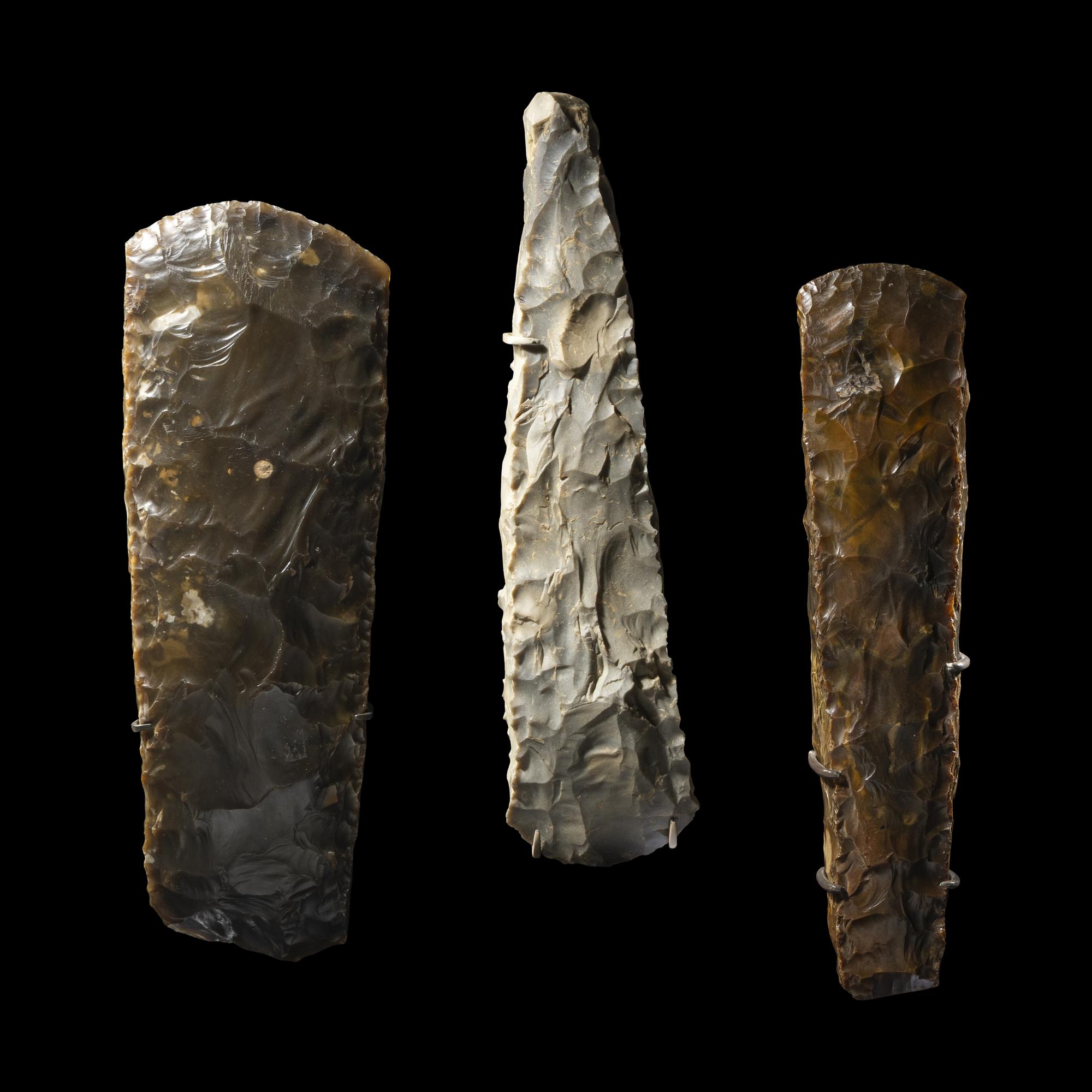 Three Neolithic Flint Axes