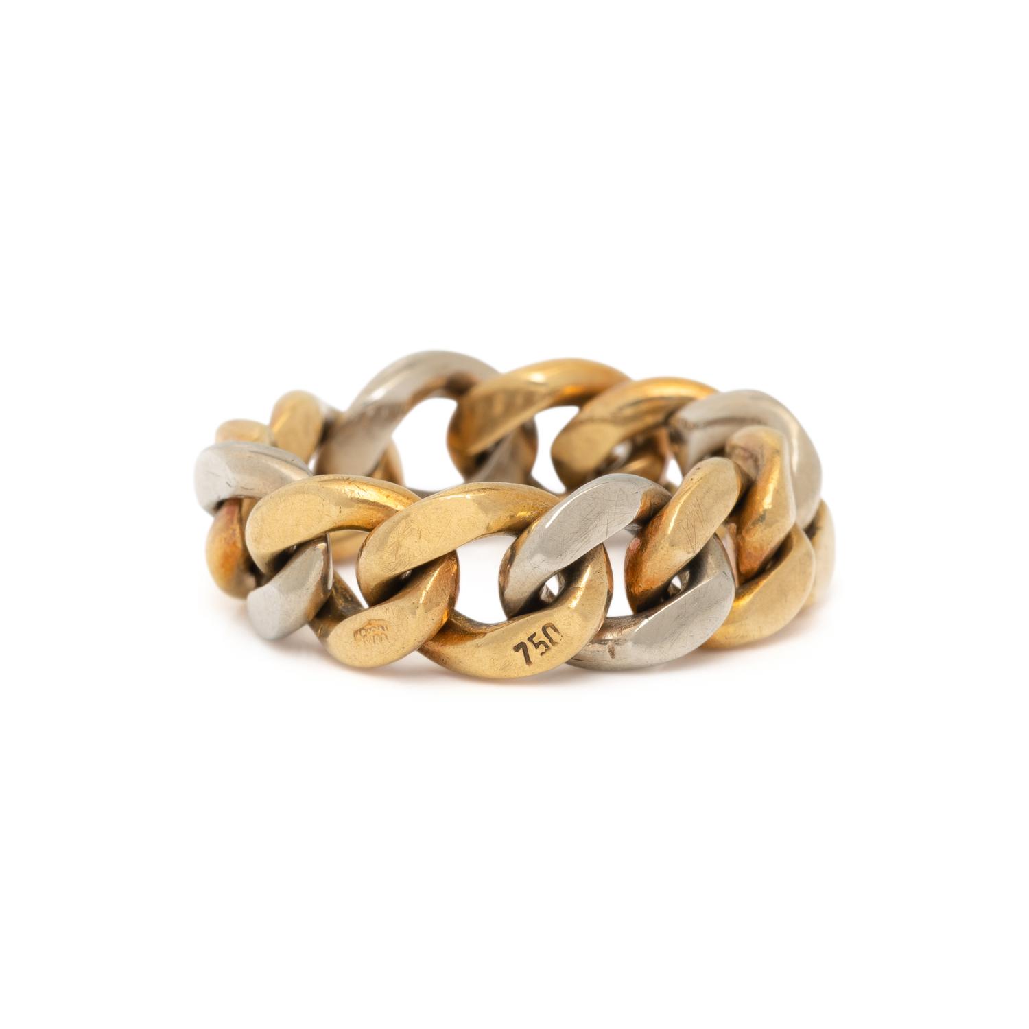 BICOLOR GOLD LINK RING