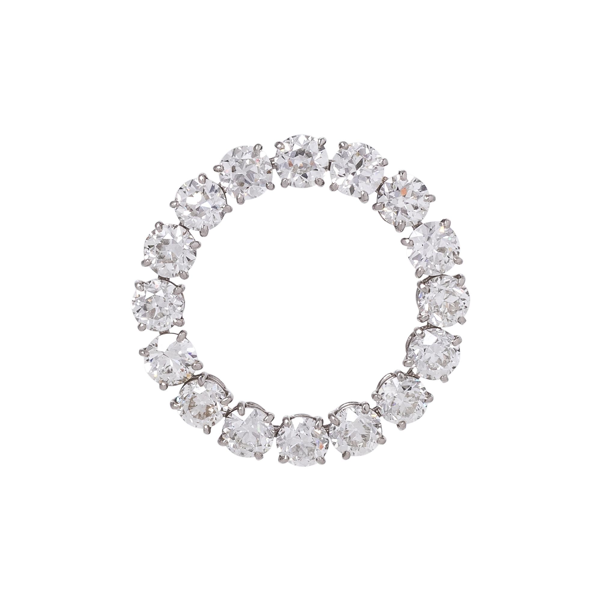 RAYMOND YARD, DIAMOND CIRCLE BROOCH