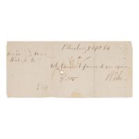 Lee, Robert E.(1807-1870). Autograph note signed ("R.E. Lee"), to Governor Zebulon B. Vance, Petersburg, Virginia, 9 September 1864.