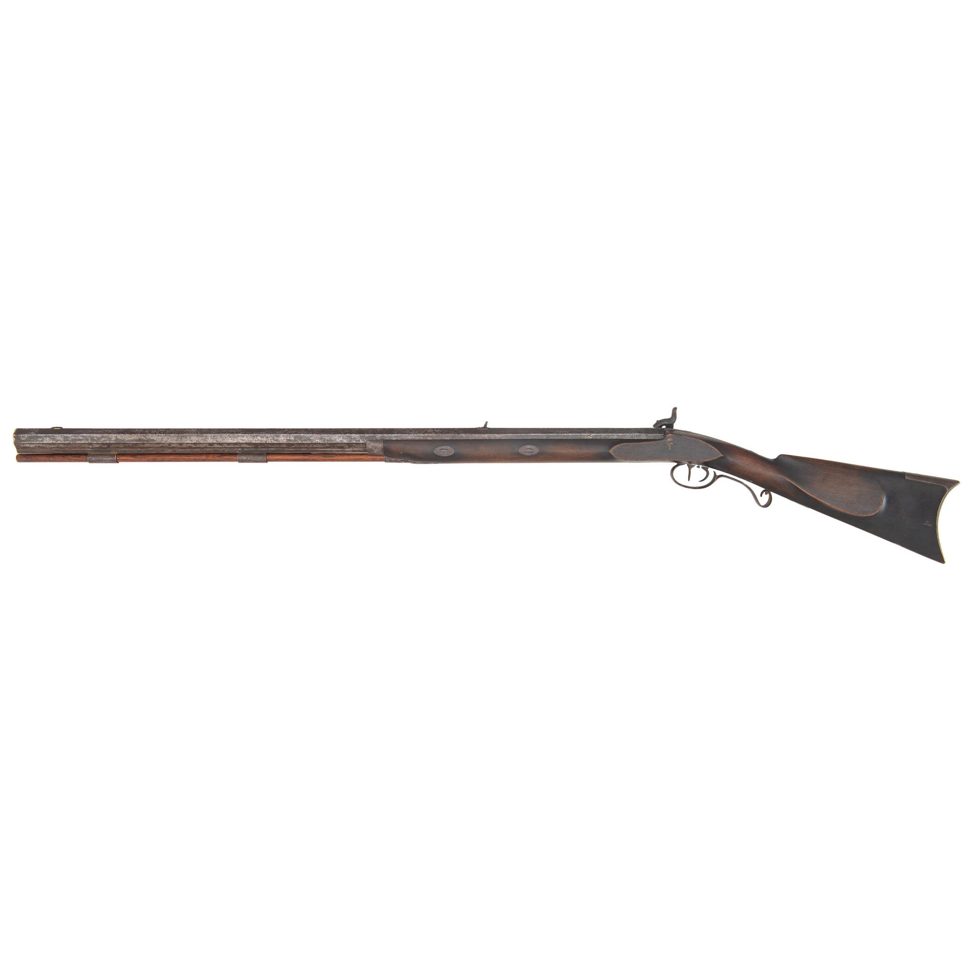 Restored Percussion Plains Rifle by Samuel Hawken