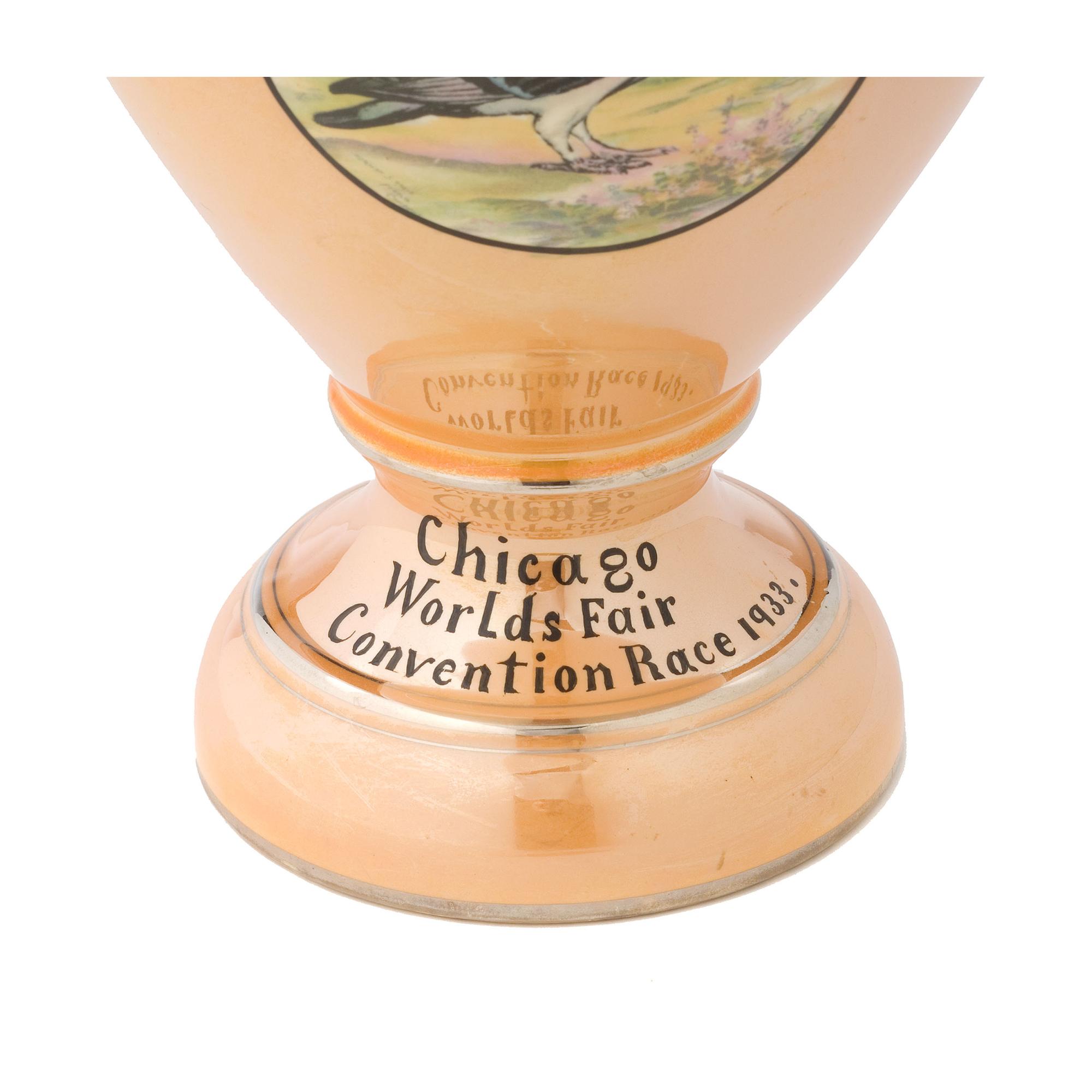 A World's Fair Racing Pigeon Trophy from Liverpool, Ohio