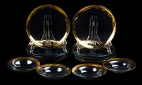 An Assorted Collection of Glassware Diameter of plate 8 1/2 inches. — 20TH CENTURY