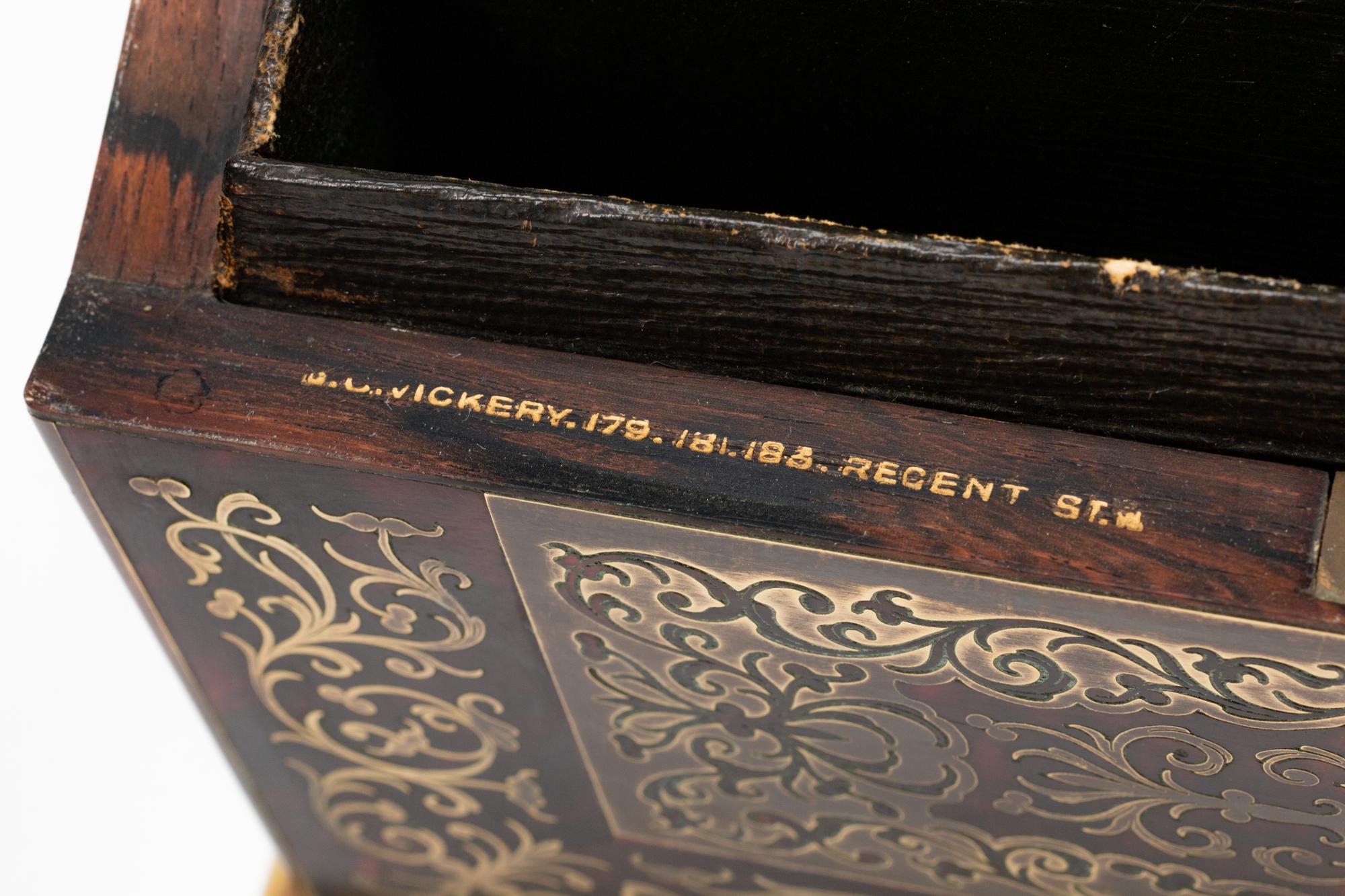 A French Boulle Eight-Piece Desk Set — 19TH CENTURY