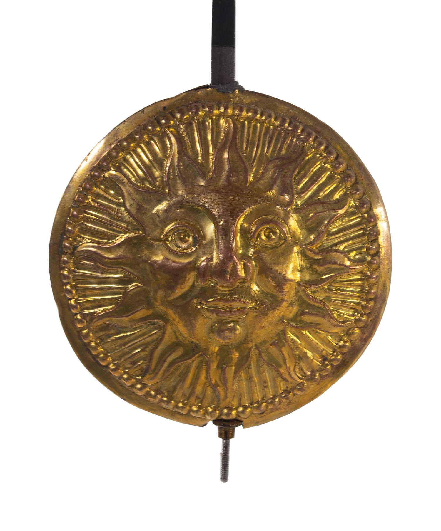 A German Parcel Ebonized Parquetry Case Clock