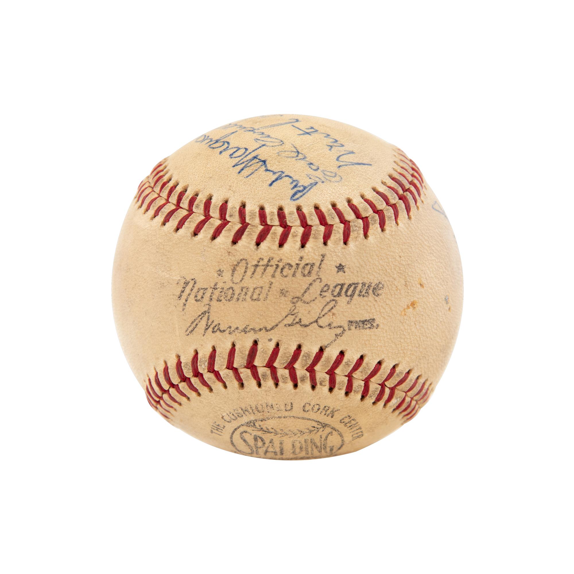 A Unique 1973 Hall of Fame Induction Weekend Signed Baseball,
