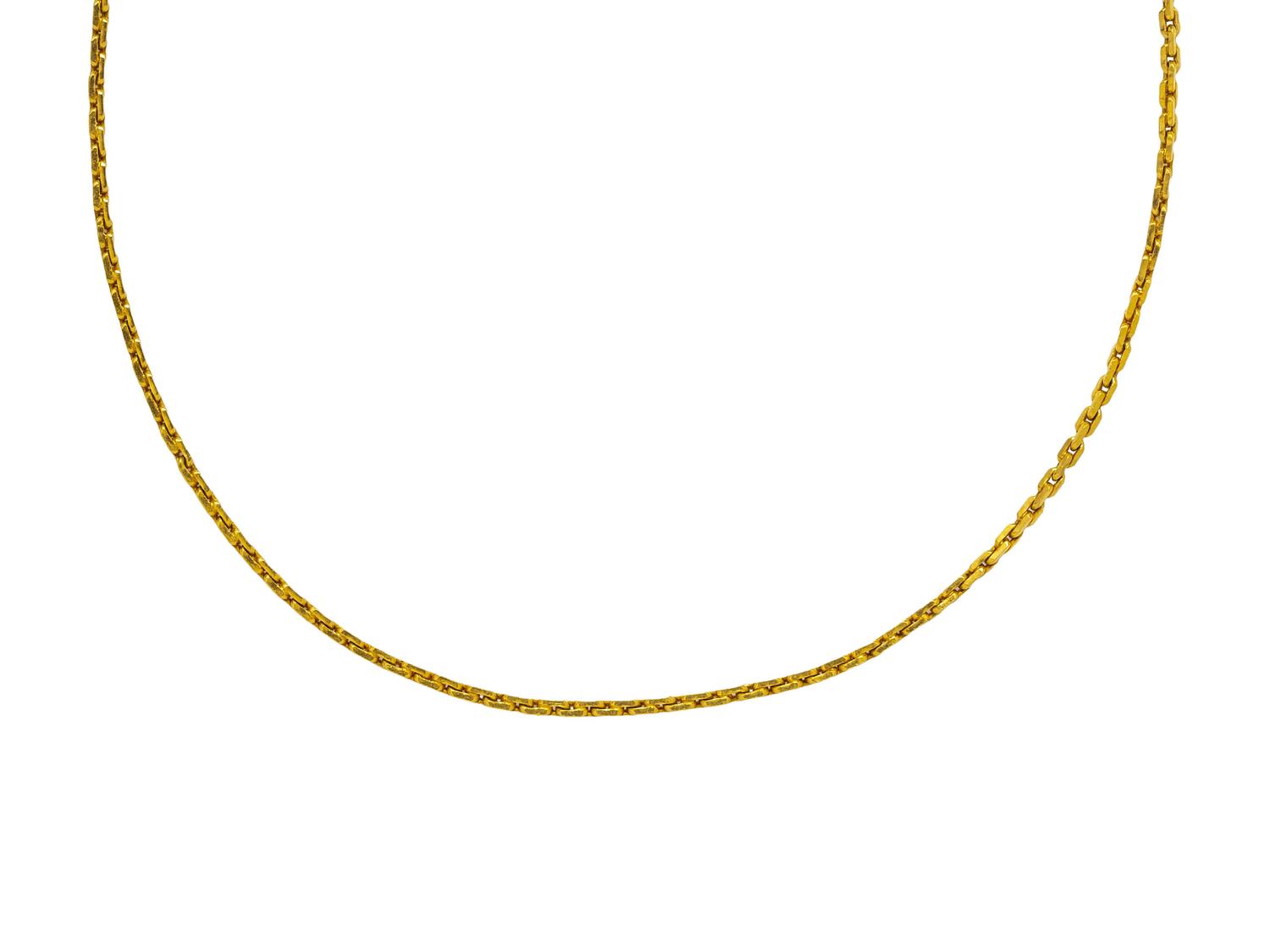 HIGH KARAT YELLOW GOLD NECKLACE