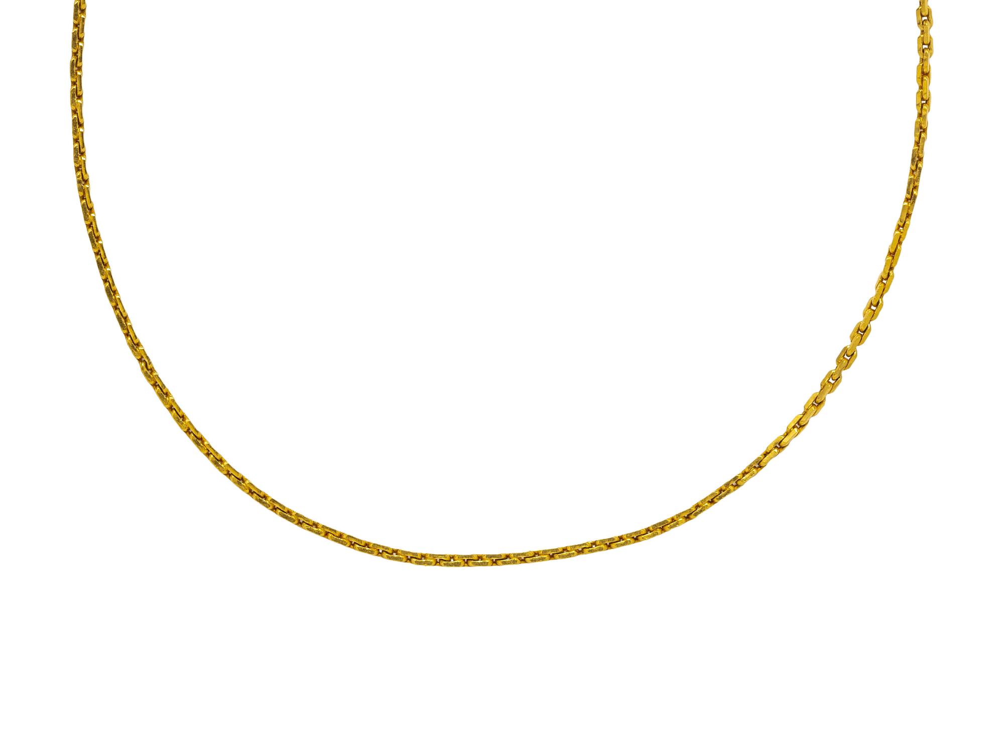 HIGH KARAT YELLOW GOLD NECKLACE