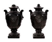 A Pair of Continental Marble Urns