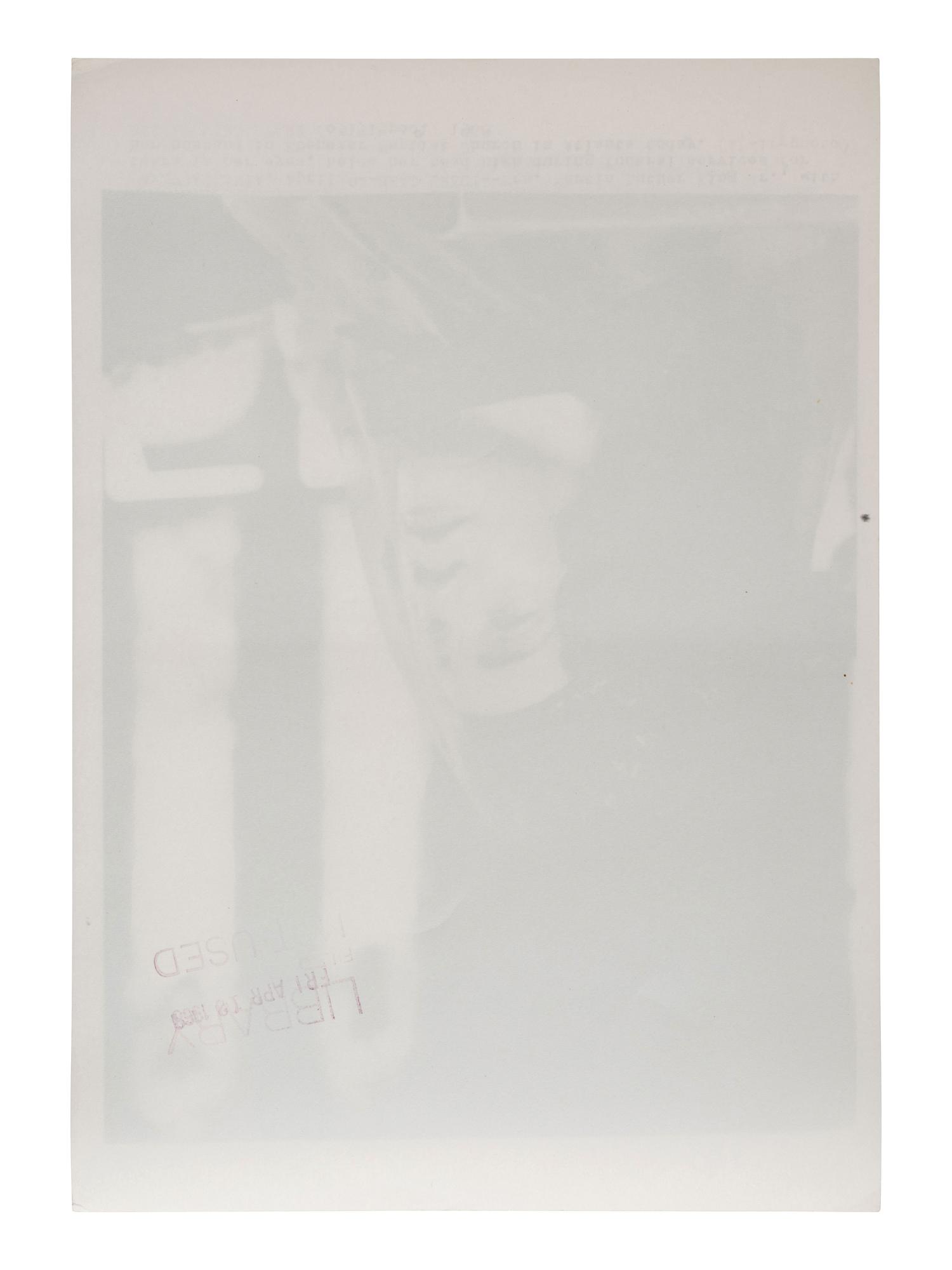 [KING, Martin Luther, Jr. (1929-1968)]. 2 press photos of Coretta Scott King, incl. at MLK funeral.