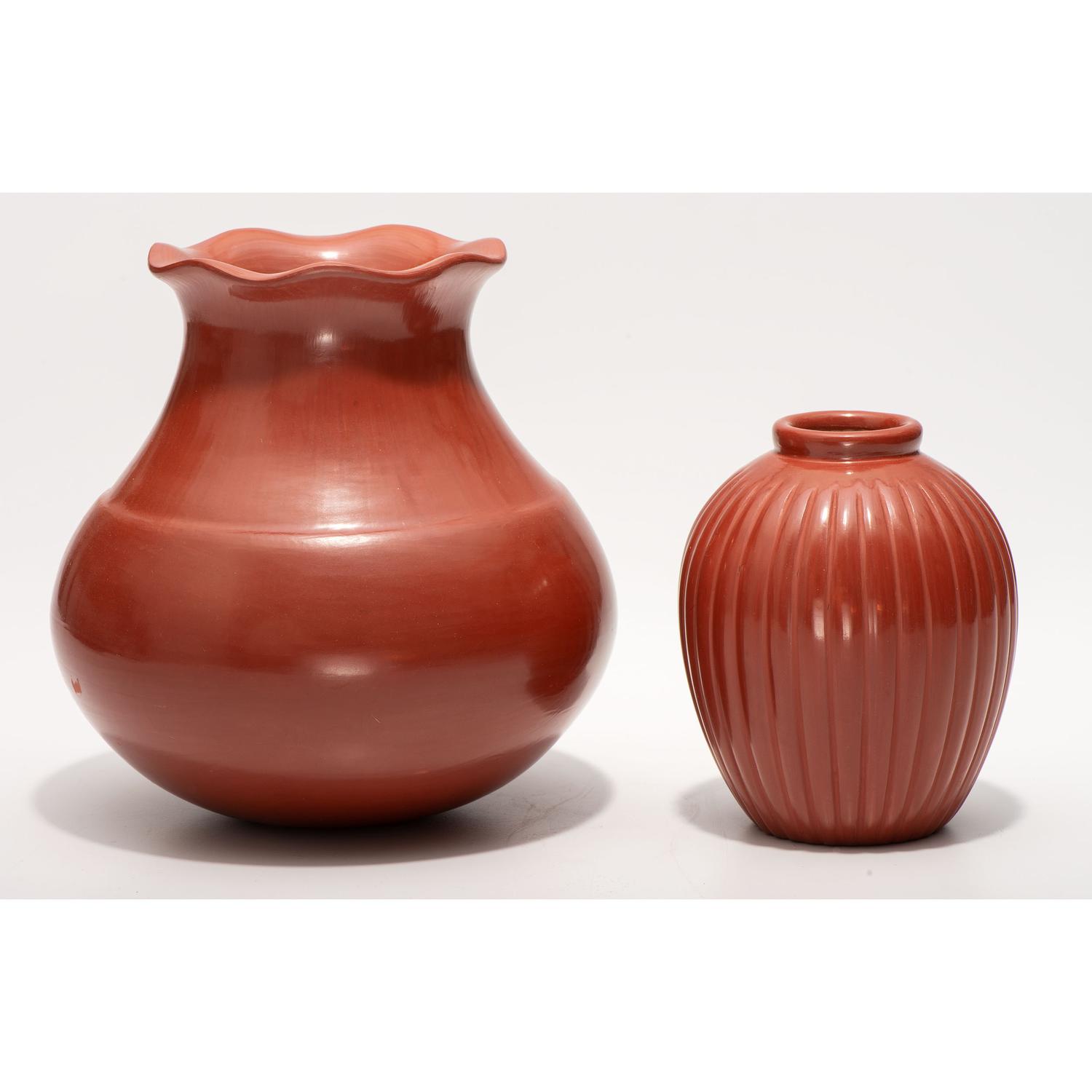 Santa Clara Redware Jars