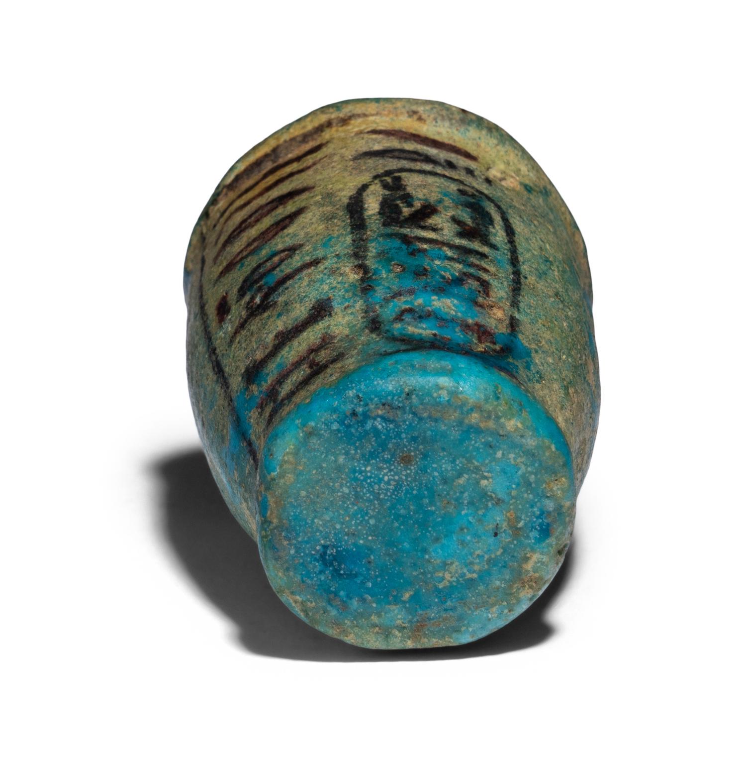 An Egyptian Faience Cup with Hieroglyphs