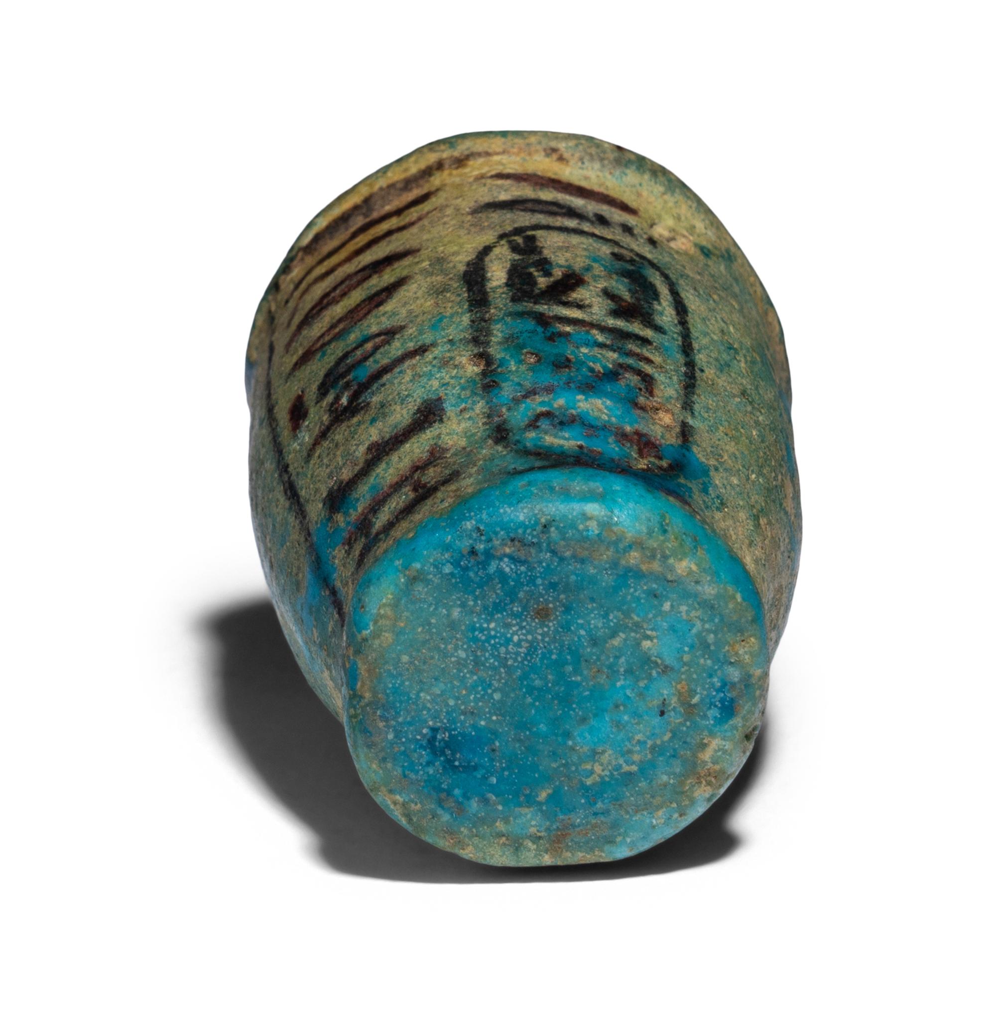 An Egyptian Faience Cup with Hieroglyphs