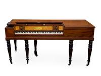 A Regency Mahogany Square Spinet/Pianoforte — By Thomas Preston, 71 Dean Street, London