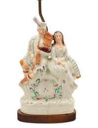 A Staffordshire Figural Group