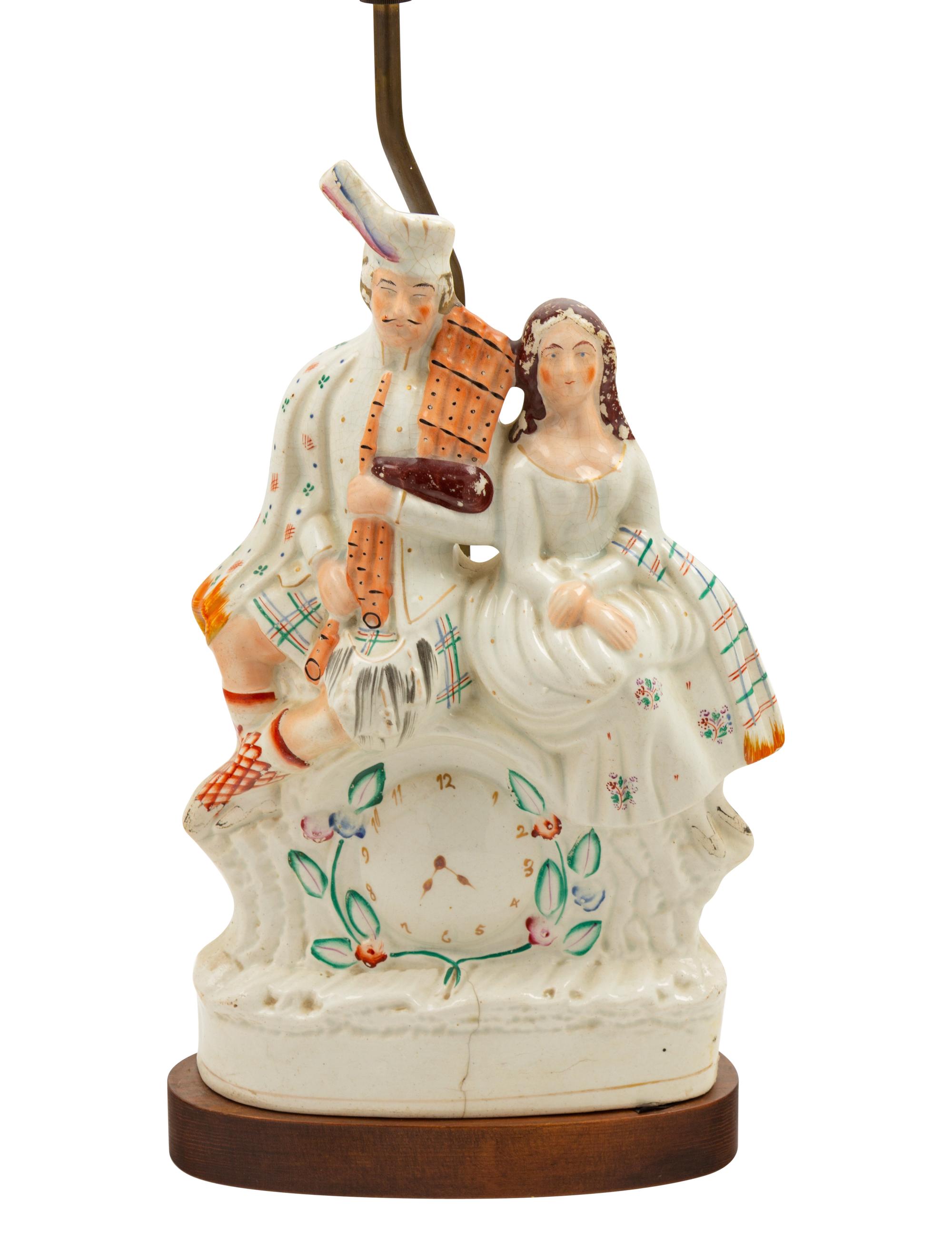 A Staffordshire Figural Group